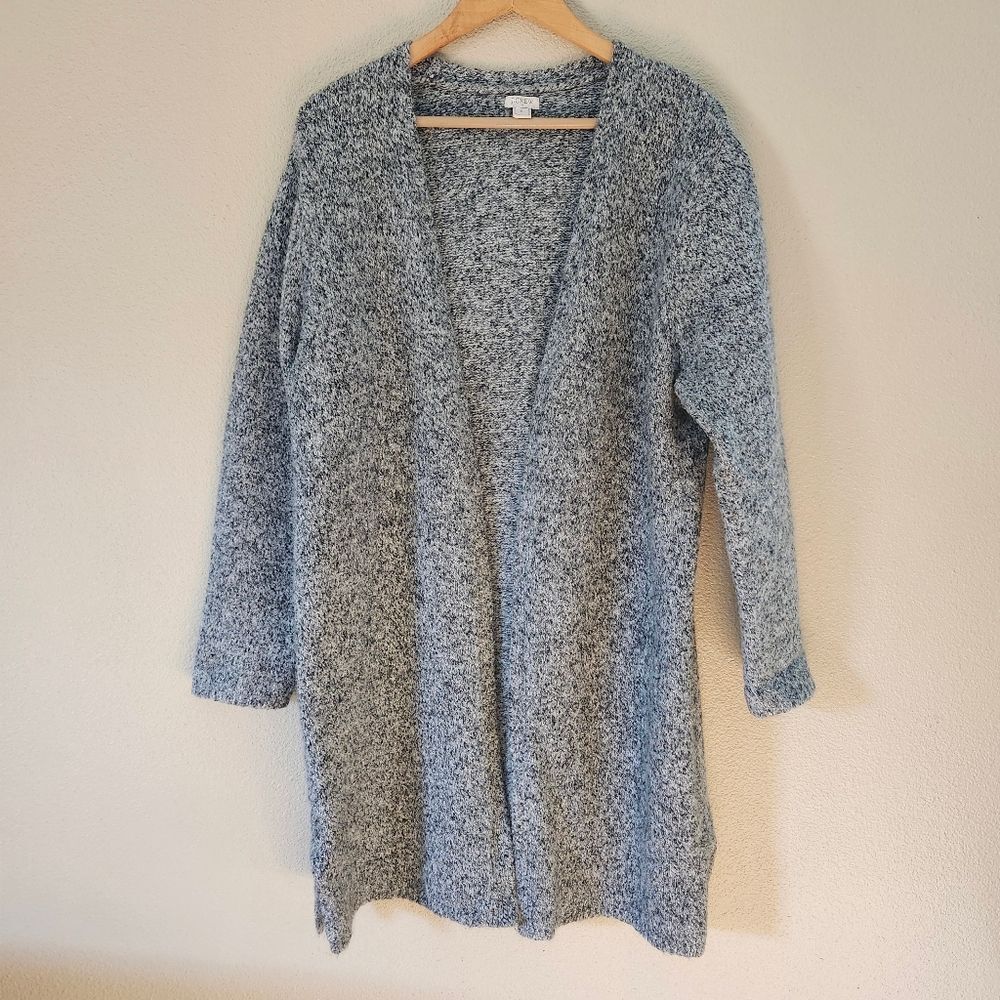 J.Crew Long Line Cozy Wool Blend Duster Cardigan Sweater